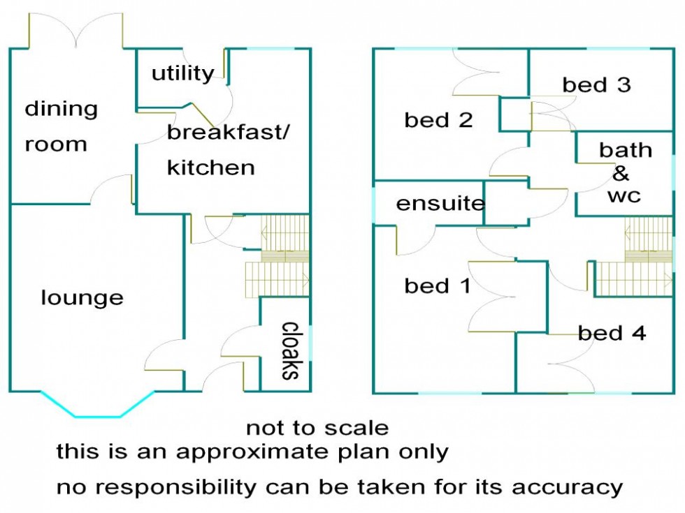 Floorplan for Church Gresley, Swadlincote, Derbyshire