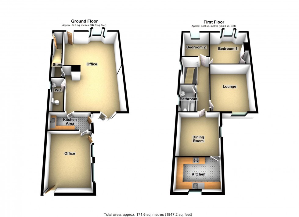 Floorplan for Victoria Road, Tamworth, Staffordshire