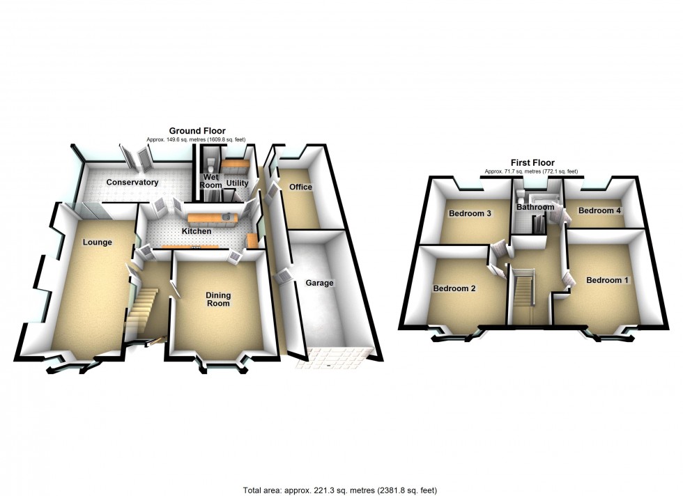 Floorplan for Fazeley, Tamworth, Staffordshire